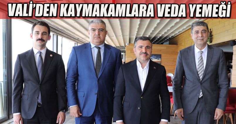 Kaymakamlara veda programı düzenlendi