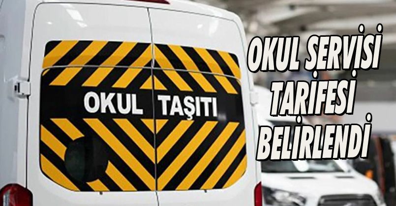 Okul Servisi Tarifesi Belirlendi