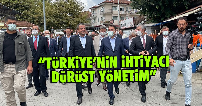 Babacan partisinin ilçe teşkilat binası açılışına katıldı