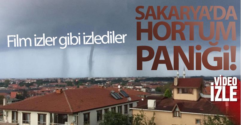 Denizde çıkan hortum paniğe neden oldu