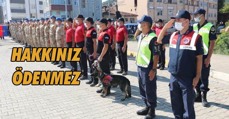 Afet bölgesinde görev yapan jandarma ve AFAD personeline teşekkür belgesi verildi