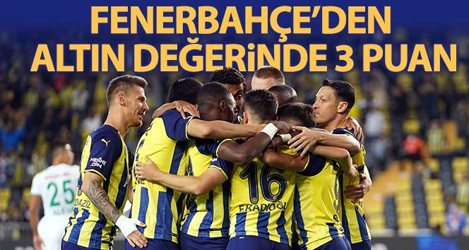 Fenerbahçe'den kritik 3 puan