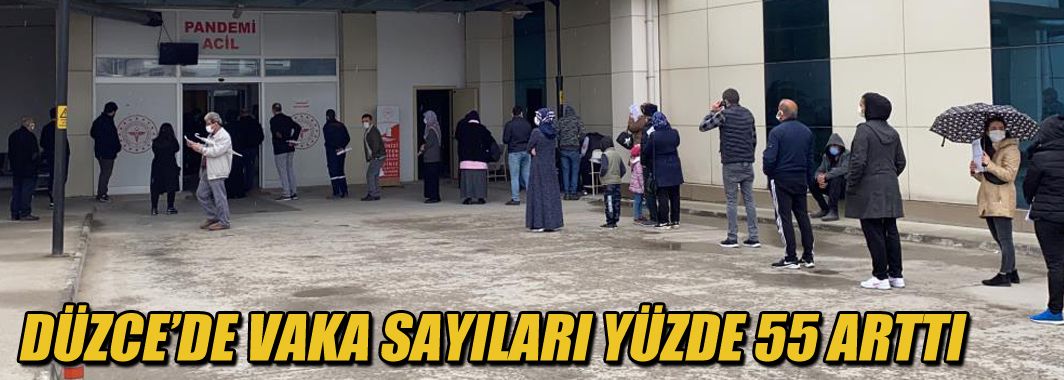 Düzce'de Vaka Sayıları Yüzde 55 Arttı