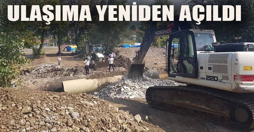 Yıkılan köprü yeniden yapıldı