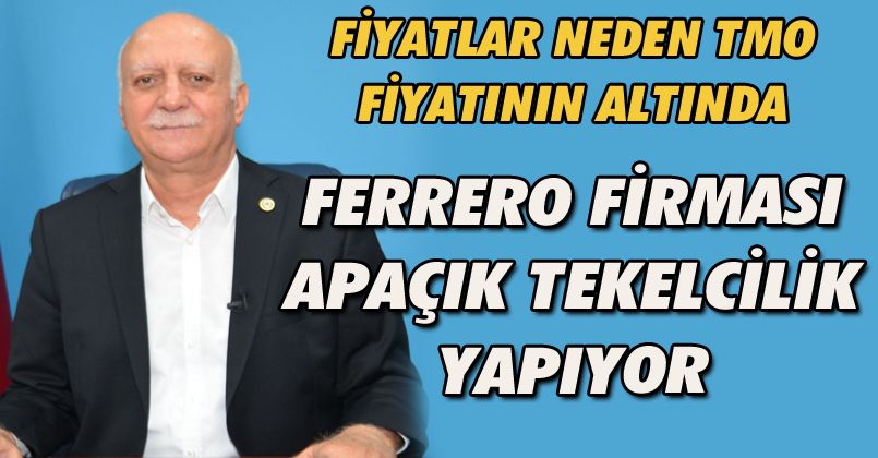 Bayraktar “Fındıkta Rekabet Kurumunu Göreve Çağırıyoruz”