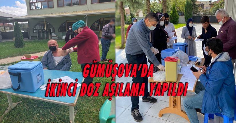 Gümüşova Köylerinde İkinci Doz Aşılama Yapıldı