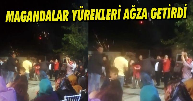 Düğün eğlencesinin ortasında havaya rastgele ateş açtılar