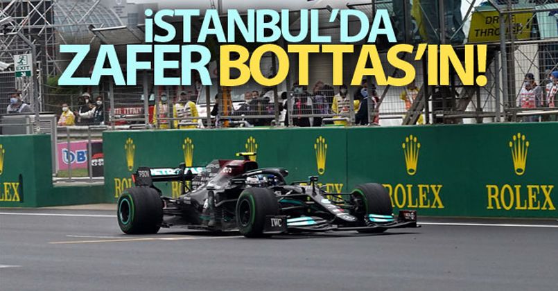 İstanbul'da zafer Mercedes pilotu Valtteri Bottas'ın