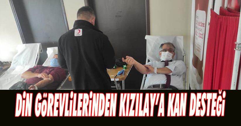 Din Görevlilerinden Kızılay’a Kan Desteği