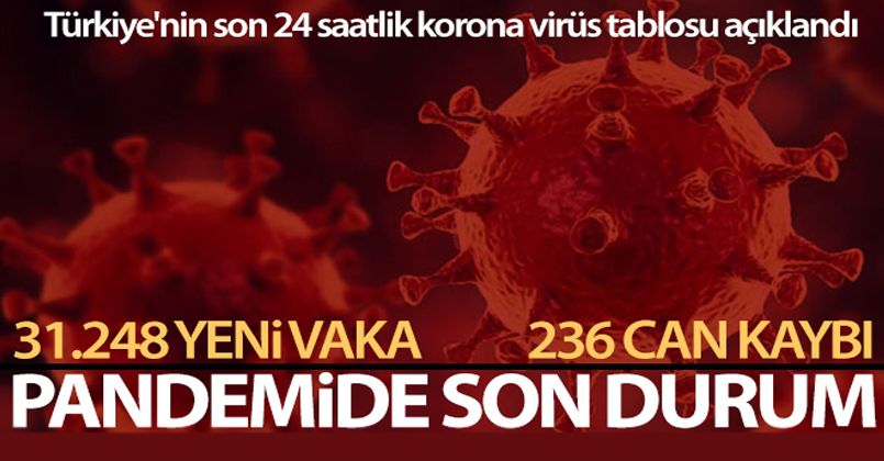 13 Ekim 2021 Korona Virüs Tablosu