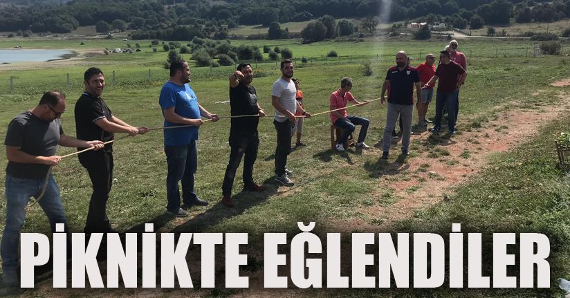 Bolu’da, gazeteciler ve aileleri piknikte biraraya geldi