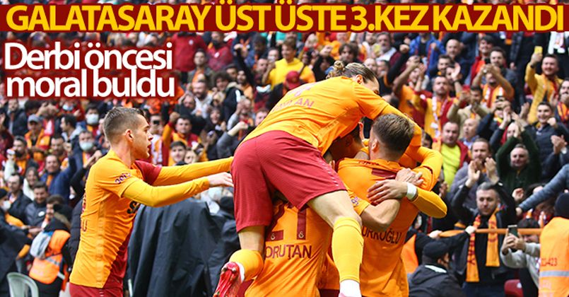 Galatasaray'dan üst üste 3. galibiyet