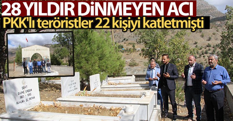 Siirt'te PKK'lı teröristlerin katlettiği 22 kişinin acısı dinmiyor