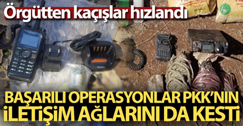 Terör operasyonları PKK'nın iletişim ağlarını da kesti