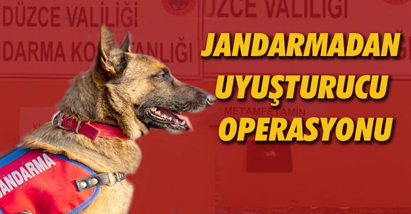 Jandarmadan Beyköy ve Gölyaka'da Uyuşturucu Operasyonu