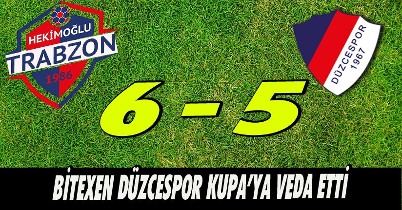 Düzcespor Kupaya Veda Etti