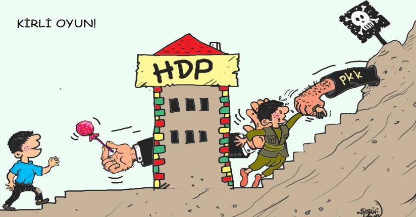 HDP önünde eylem yapan annelere bir destek de karikatür sanatçısından