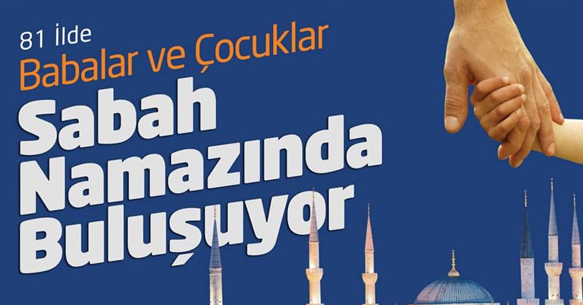 Babalar ve Çocuklar Sabah Namazında Buluşuyor