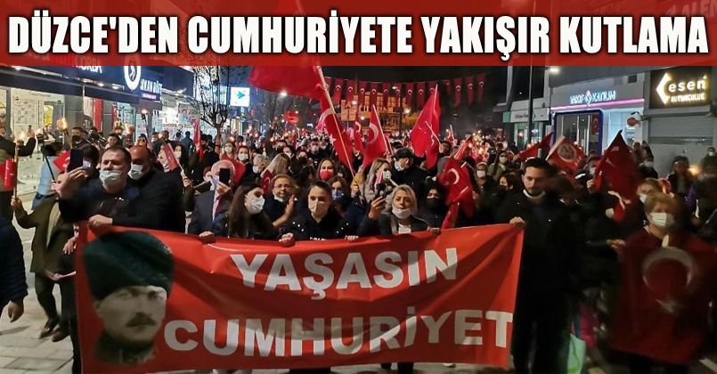 Düzce'den Cumhuriyete Yakışır Kutlama