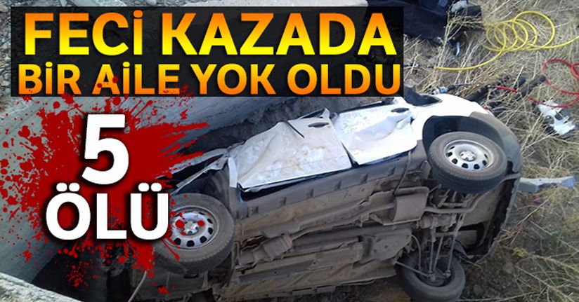 Feci kazada bir aile yok oldu: 5 ölü