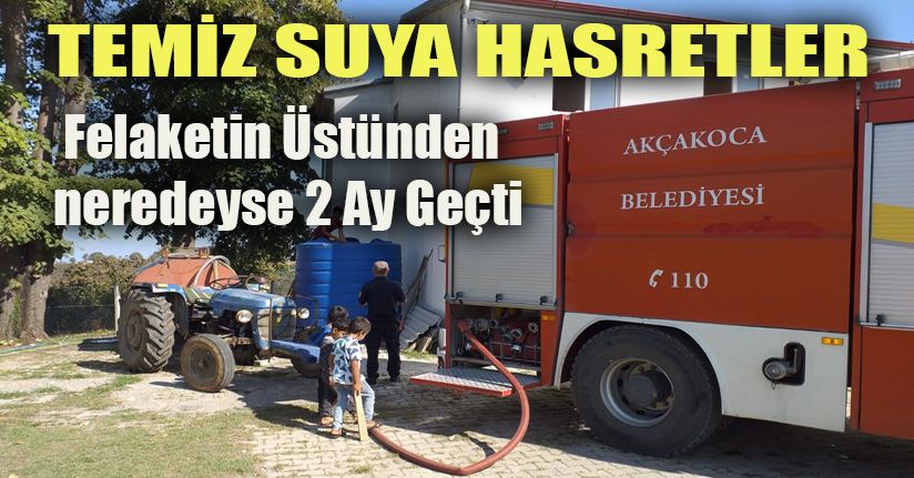 Akçakoca Belediyesinden köylere içme suyu desteği