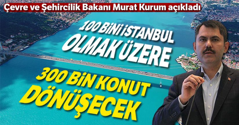 Çevre ve Şehircilik Bakanı Murat Kurum, 5 yıllık kentsel dönüşüm eylem planını açıkladı