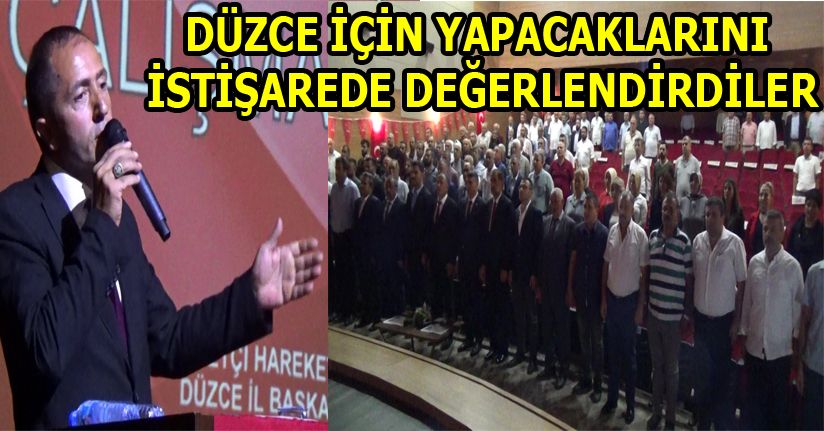 MHP Düzce Teşkilatı Genişletilmiş İstişare Toplantısında bir araya geldi