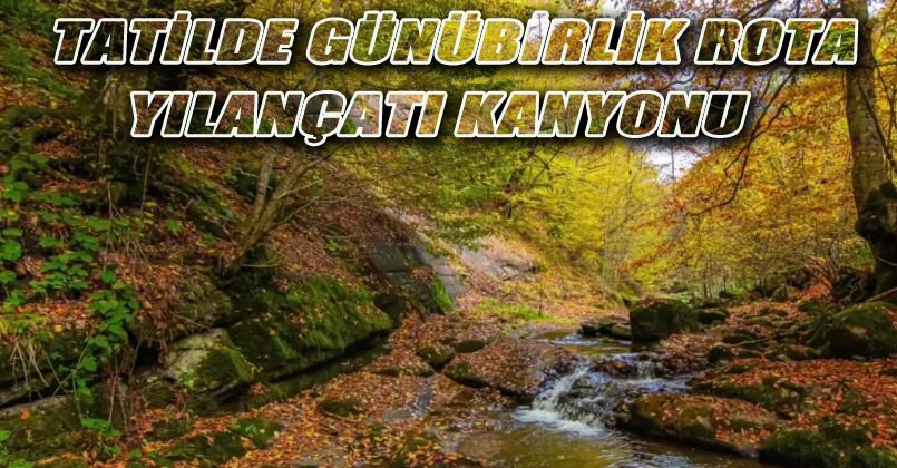 Yılançatı Kanyonu'nda sonbahar güzelliği