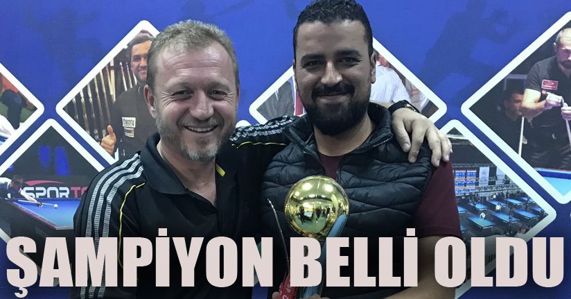 Bilardo il şampiyonu Salih Tekkeli