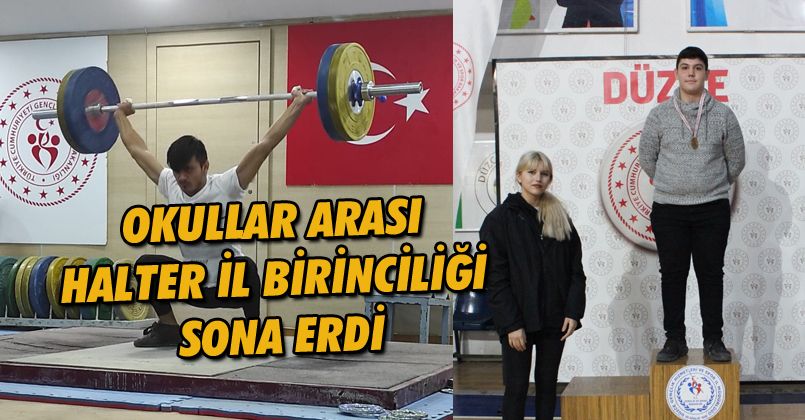 Okullar Arası Halter il birinciliği sona erdi