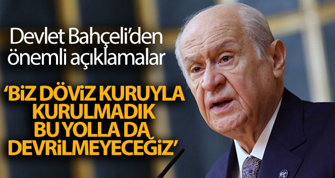 MHP Genel Başkanı Bahçeli'den önemli açıklamalar!