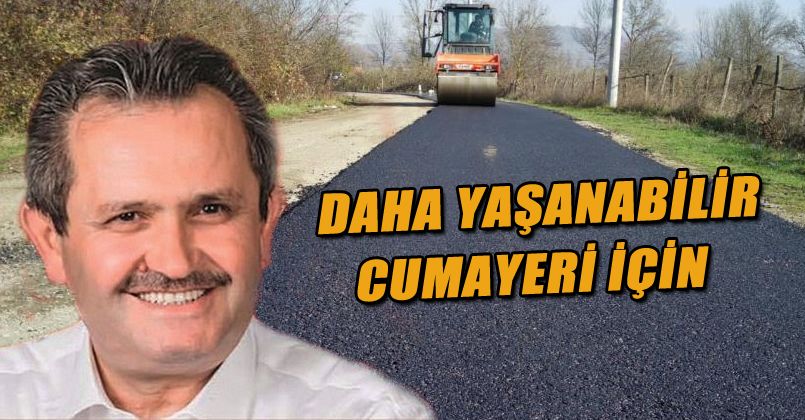 Cumayeri Belediyesi'nden asfalt atağı