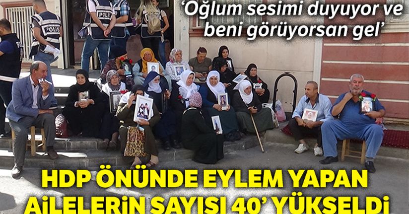 HDP önünde eylem yapan aile sayısı 16'ncı günde 40'a yükseldi