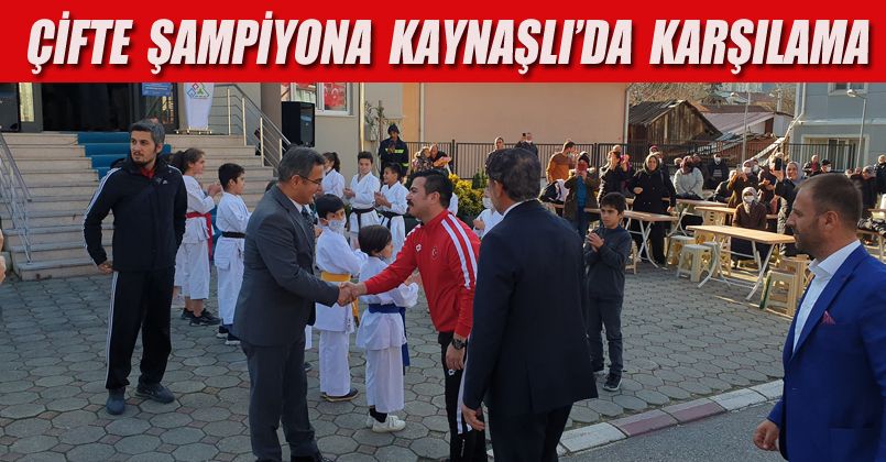 Çifte Şampiyon Sabri Kıroğlu'na Karşılama