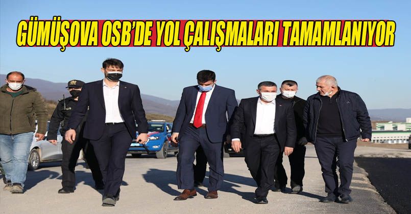 Gümüşova OSB’de yol çalışmaları tamamlanıyor