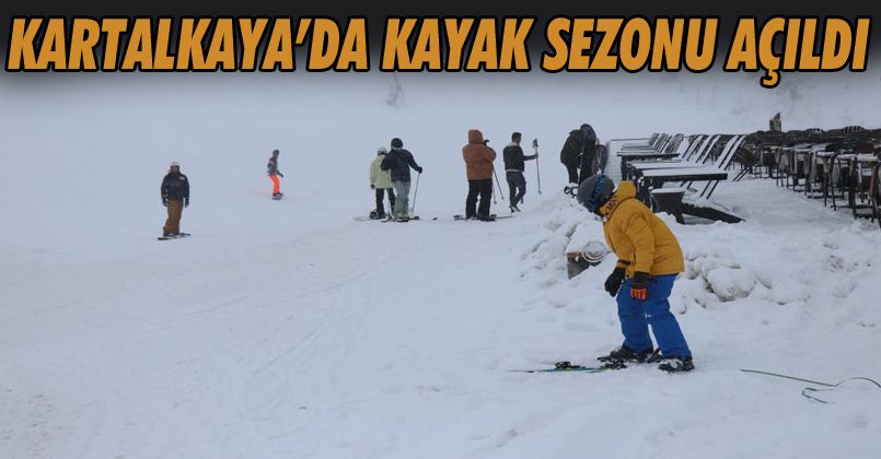 Kartalkaya’da kayak sezonu açıldı