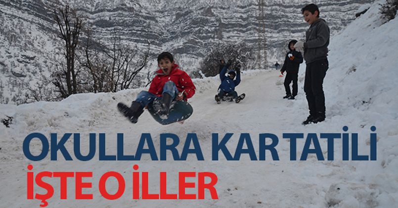 Bugün okullar tatil mi? 22 Aralık kar tatili olan iller...