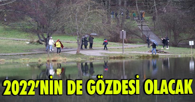 Bolu’da, yeni yılın ilk gününde Gölcük’te tatilci yoğunluğu