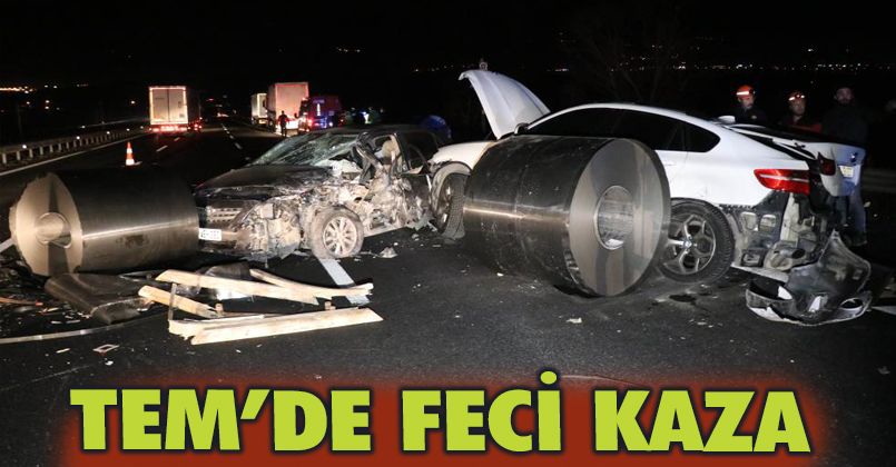 TEM’de arıza yapan cip zincirleme kazaya sebep oldu: 1 yaralı