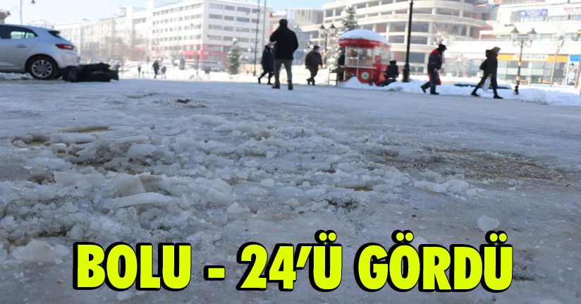 Bolu’da, En Düşük Hava Sıcaklığı Eksi 24 Ölçüldü