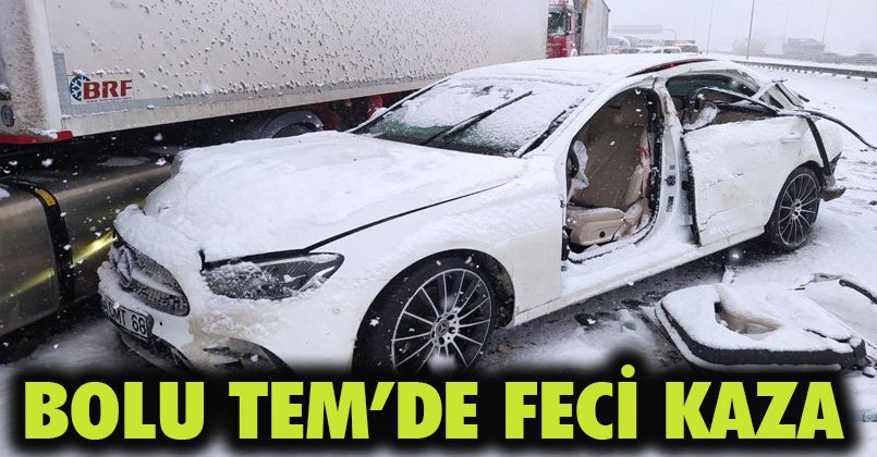 TEM’de 20 araç ve 4 tırın karıştığı kazada 5 kişi yaralandı