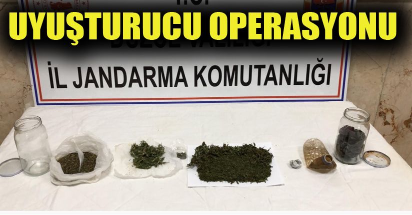 Köpeklerle yapılan aramada 100 gram esrar ele geçirildi