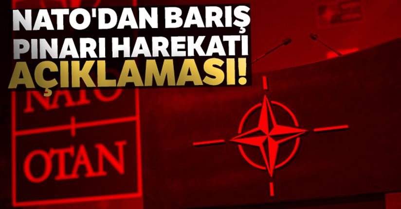 NATO'dan Barış Pınarı harekatı açıklaması!