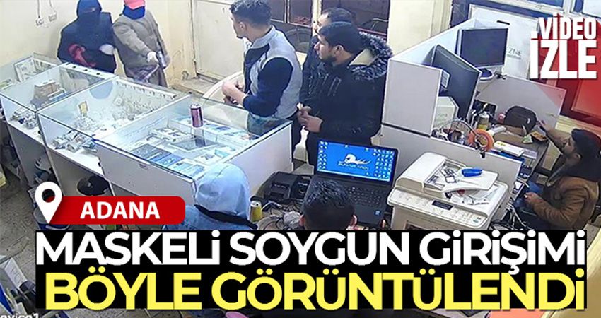 Silahlı soygun girişimi kamerada
