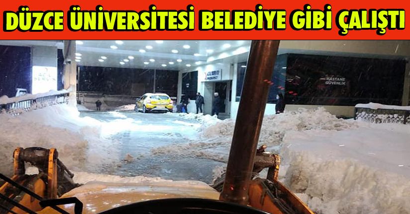 Düzce Üniversitesi Belediye Gibi Çalıştı