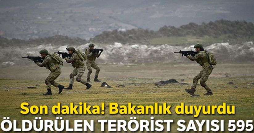 MSB açıkladı, öldürülen terörist sayısı 595