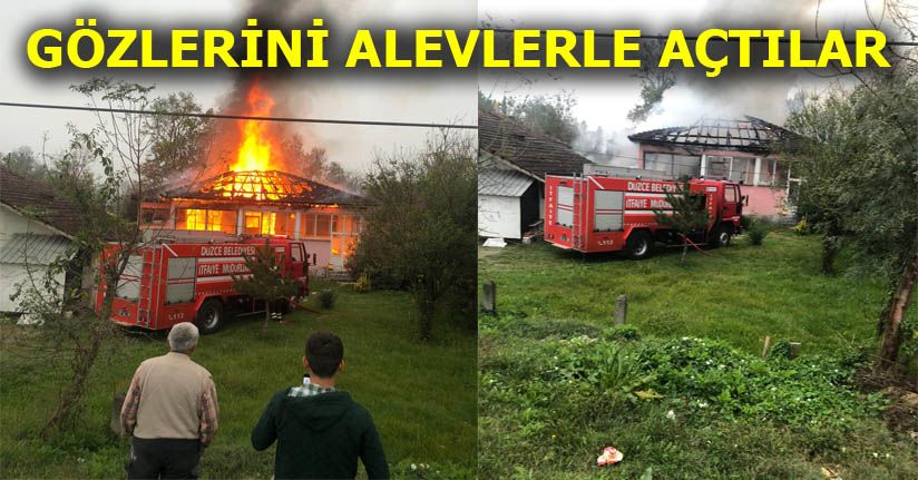 Çatıda Başlayan Yangın Evi Sardı