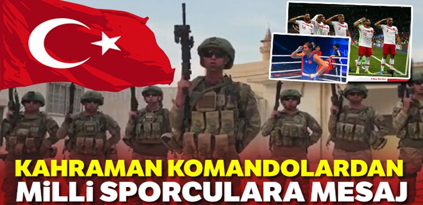 Tel Abyad'taki askerlerimizden milli sporculara mesaj