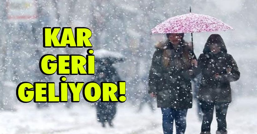 Meteoroloji'den Kar Yağışı Uyarısı