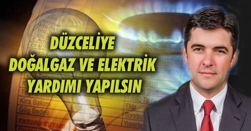 Düzceliye Doğalgaz ve Elektrik Yardımı Yapılsın